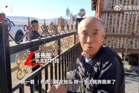 虎口脱险老人谈邻居被老虎咬伤：老虎就在地头，老大了！图片