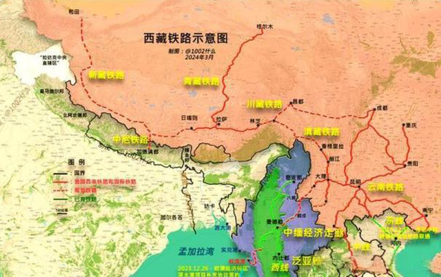 4000亿硬啃新藏铁路，中国布关键一棋，莫迪几十年公路布局遭打击