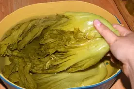腌酸菜，别再用清水腌，牢记3个诀窍，酸爽脆嫩鲜美，坛子不生花图片