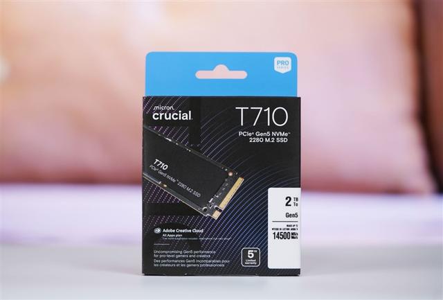 英睿达T710 2TB SSD评测：新一代性能旗舰 14.5G/s仅有57度