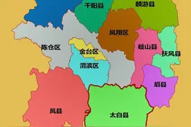 陕西省宝鸡市简介及下辖各区县地图分享图片