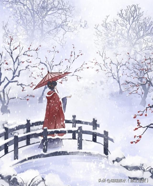 柔水诗词文联《临江仙、咏雪四帘、第二帘、梅雪约》