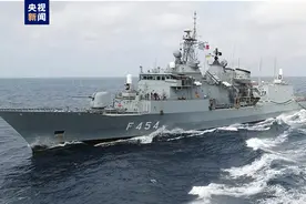 希腊军舰在红海击落也门胡塞武装无人机图片