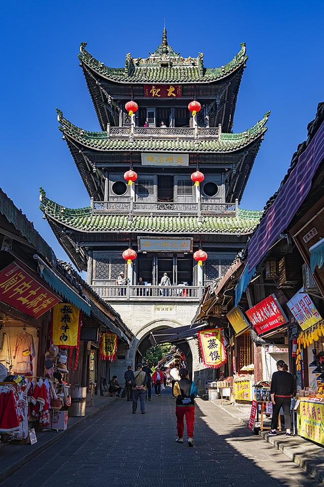 2024深秋四川行14 阆中古城2嘉陵江游船码头、华光楼、中天楼