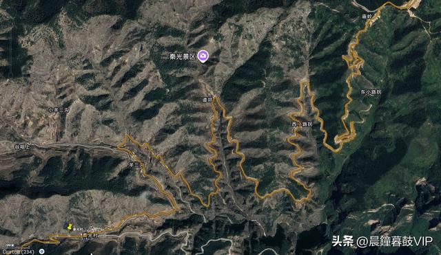 太行山平顺县的天路