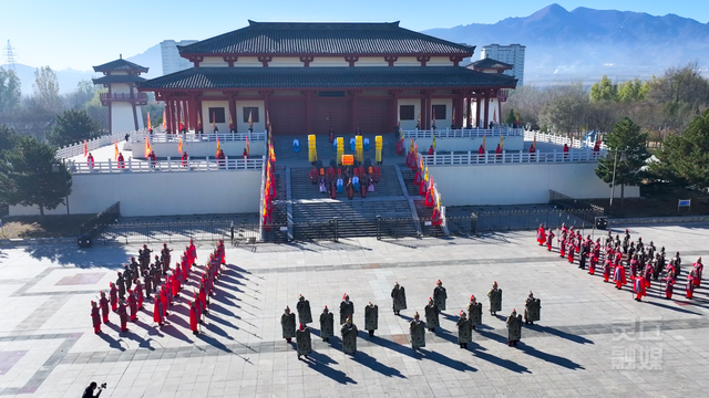 赵武灵王主题巡游亮相灵丘县多景区