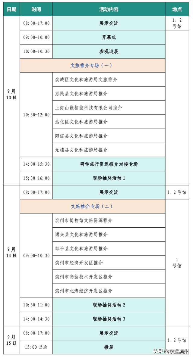 文旅博览会明天在滨州开幕！狂嗨三天，吃喝玩乐样样全，优惠多多等你来→