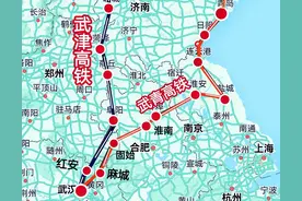 建议武汉同时修建武青高铁和武津高铁，武青高铁改走新线路图片