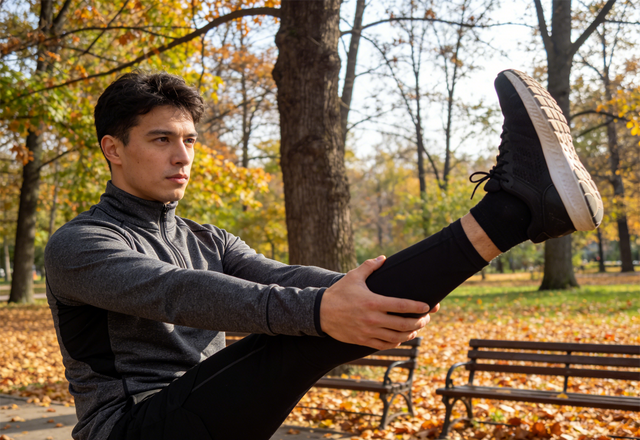 秋冬跑步怕拉伤？5分钟动态热身，新手也能安心跑