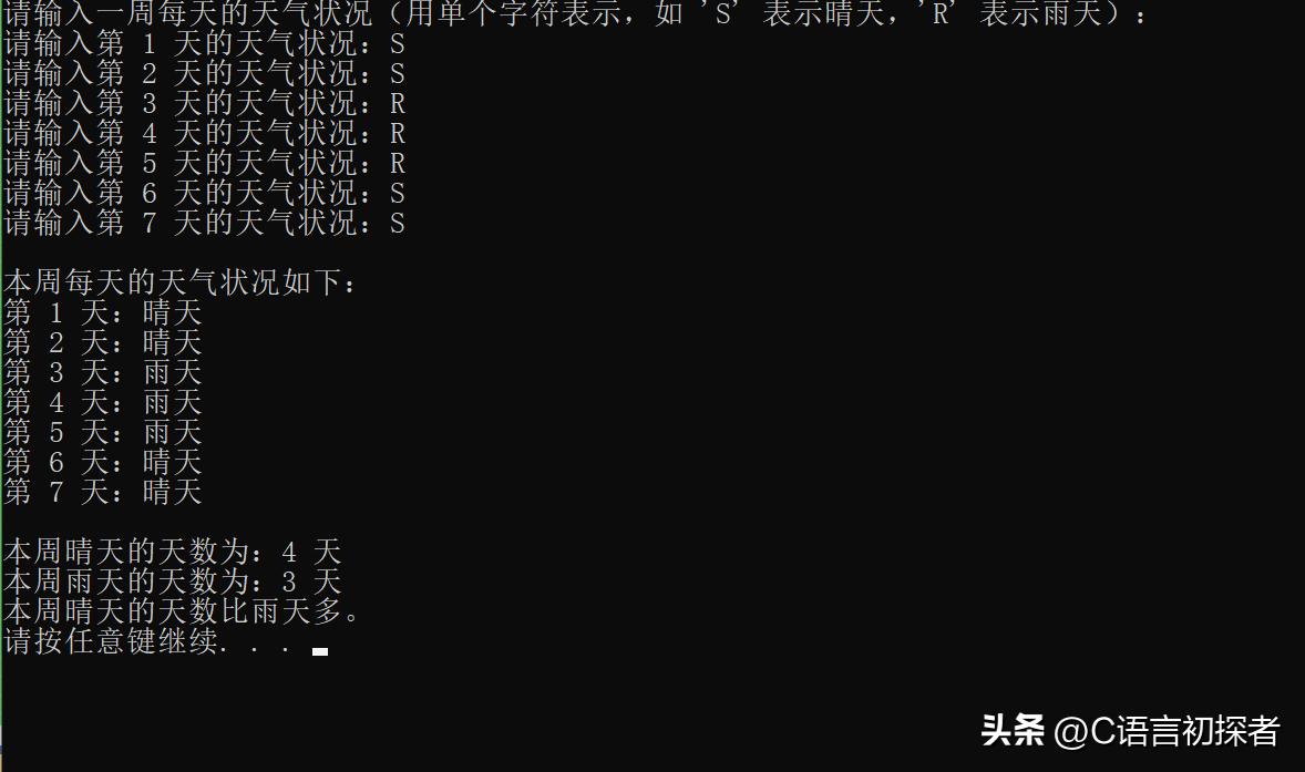 C 语言数组及字符串基础学习,了解一维数组和二维数组的基本形式插图63 C 语言数组及字符串基础学习,了解一维数组和二维数组的基本形式