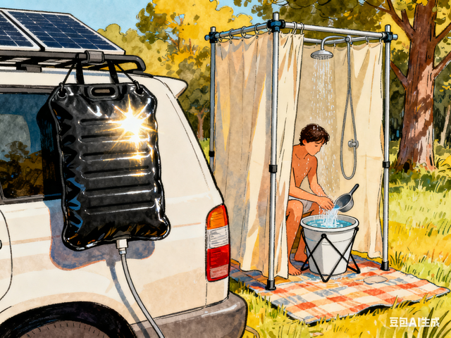 床车自驾洗澡难？罗老师教2个便携方案，花小钱解决大问题！