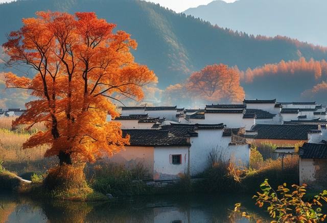 不比黄山，枫景如画，杏色满城，安徽这几个小众地方特有精游感！