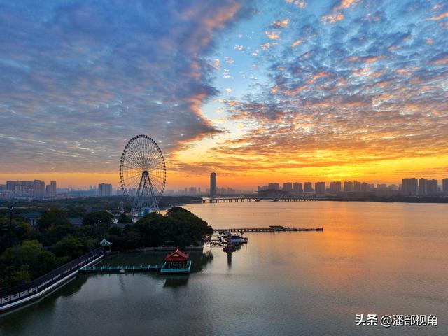 空中看蠡湖四时风光，尽显无锡大美山水之城