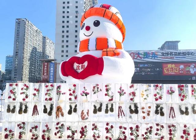 浑南大雪人“莱宝”正式亮相