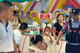 一女子砸金店后续来了，孩子已找到，警察叔叔也来了，麻烦也来了图片