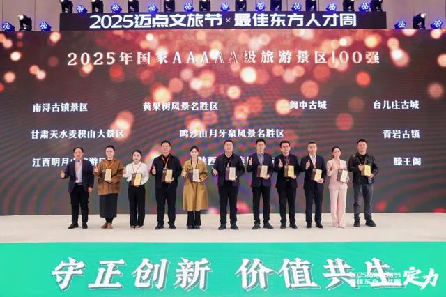 喜报！台儿庄古城荣获2025年中国5A级景区MBI品牌100强！