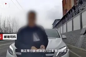 奔驰司机逆行堵路还叫嚣？济南交警：罚200元扣3分图片