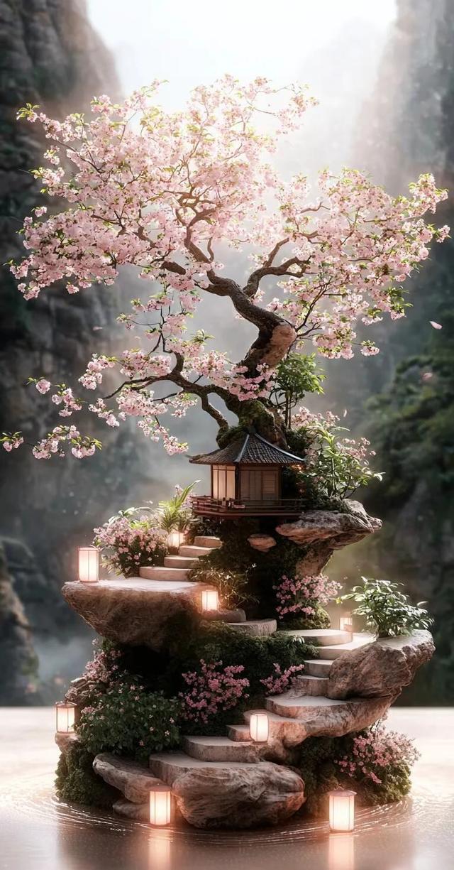 #风景如画，春暖花开，绿树成荫，美如仙境