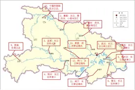 突然发现，湖北的大城市都沿江，都靠水，地域特点突出图片