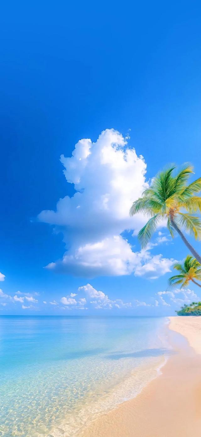 手机壁纸|海边的自然风景