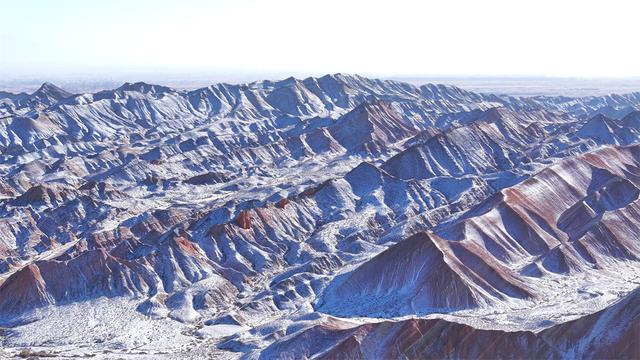 随拍！七彩丹霞冬景之美