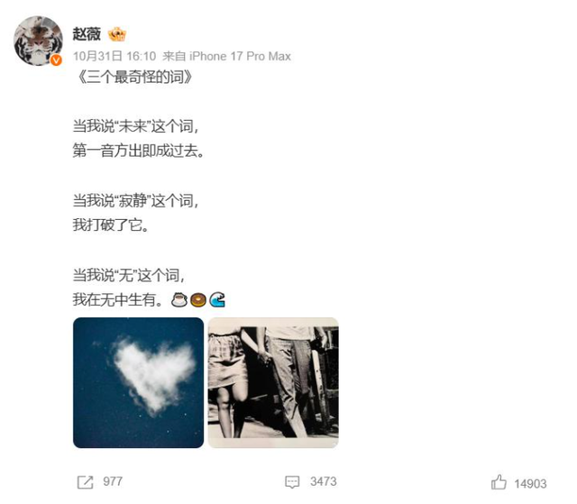 突传3个坏消息才仨月，赵薇近况曝光，一点不意外，黄晓明说得对