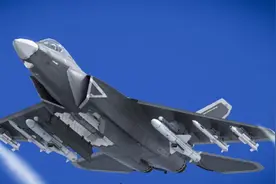 歼35开启野兽模式，一次能带12枚导弹，火力炸裂，堪比战斗轰炸机图片