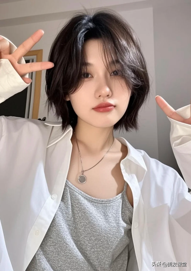 好看的短发：超显脸小，小个子，脸大剪了也很美