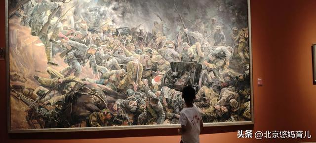 带孩子去中国美术馆参观“人民必胜”主题展，爱国主义教育太深刻