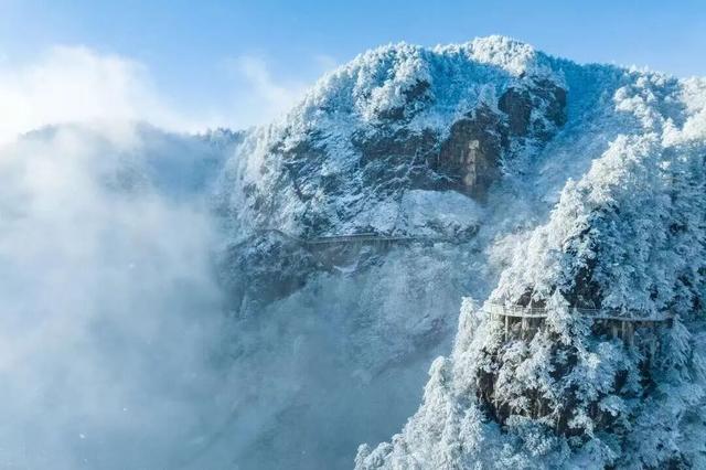 颜值暴击！好期待明月山下雪呀~