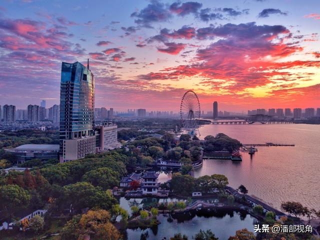 空中看蠡湖四时风光，尽显无锡大美山水之城