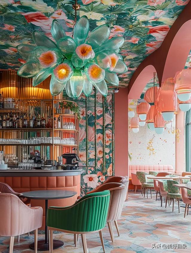 此间春日梦幻餐厅有着来自春天的明媚，春意盎然令人心花怒放！