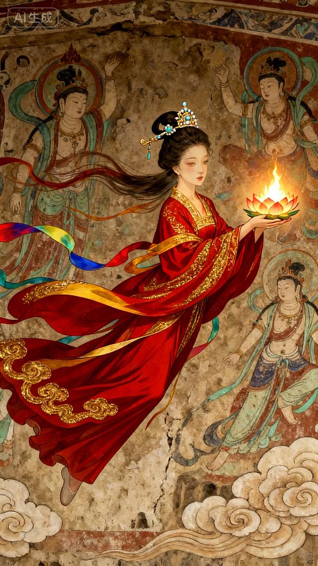 甘肃敦煌莫高窟，世界壁画的明珠