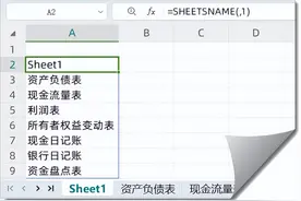 有了这个函数，一键提取工作表名称图片