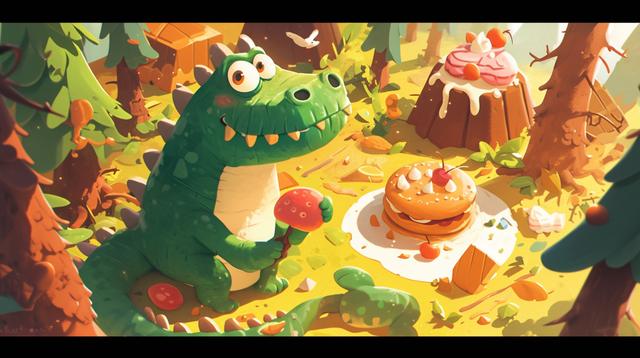 原创儿童绘本故事《小鳄鱼的星际探险》