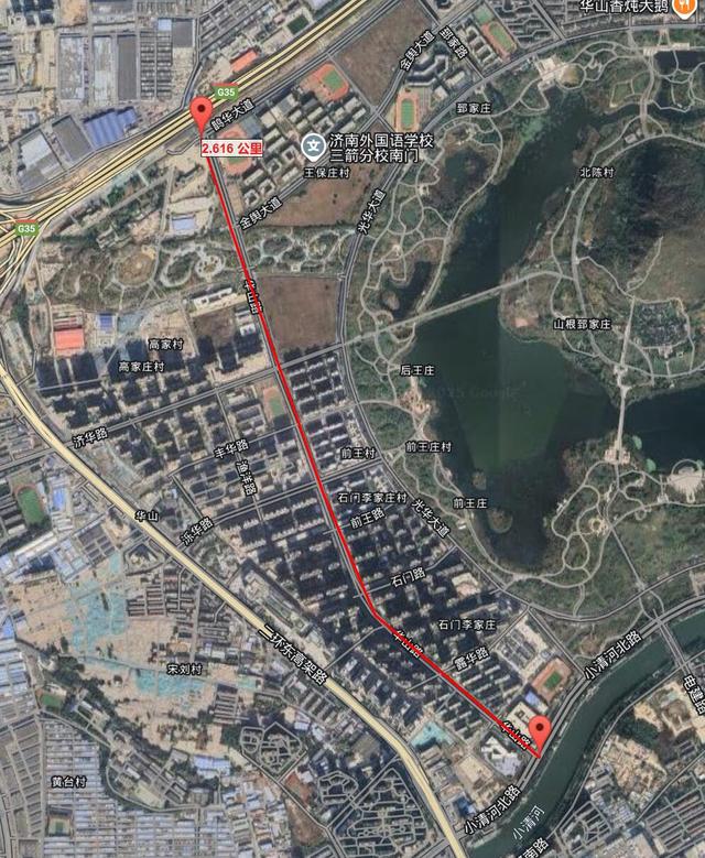 济南华山路北通南跨 构建并行二环东路的分流大道