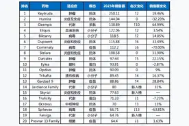 中国药王PK世界药王「销售额TOP榜」图片