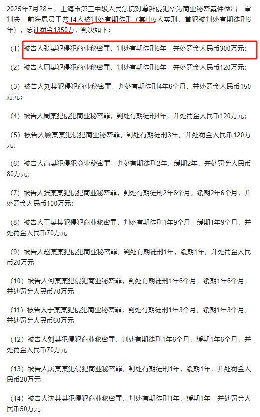 又一条大鱼揪出！华为技术总监移民美国，泄露关键技术，损失严重