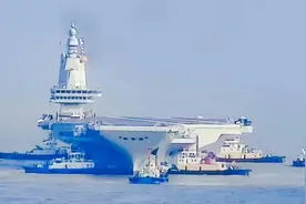 一出场就是王炸！福建舰终于海试，3个世界第一，美国又该破防了图片