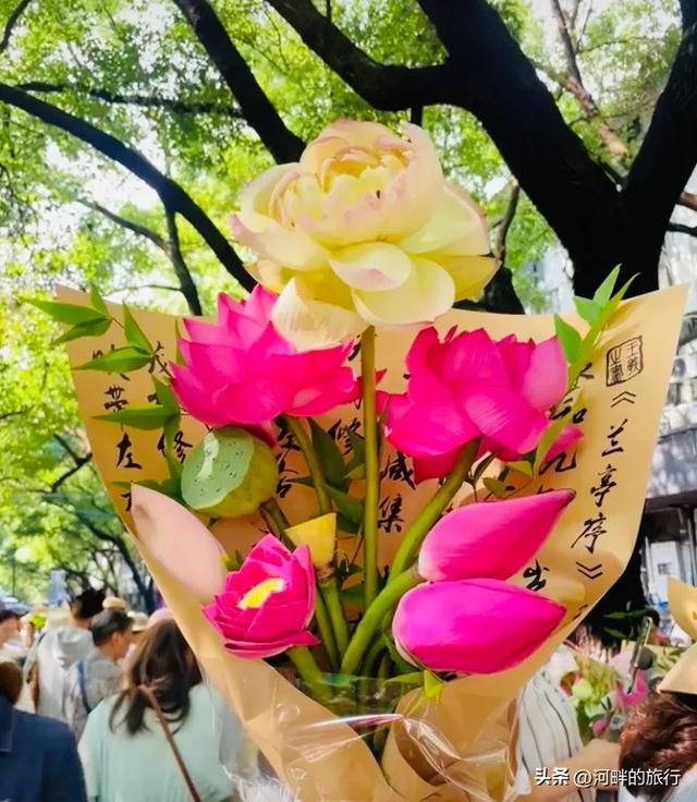 姑苏城荷花早市,买一把荷花