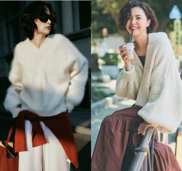 冬天穿这个颜色，温柔又高级