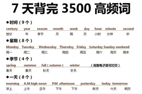 7天背完3500高频词图片