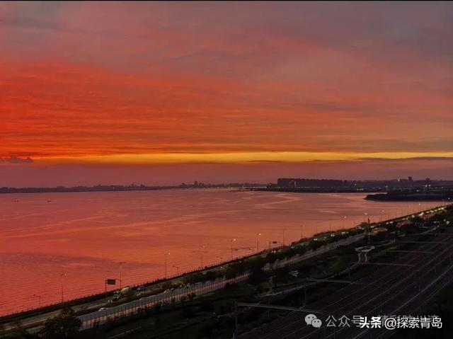 青岛胶州湾火了！