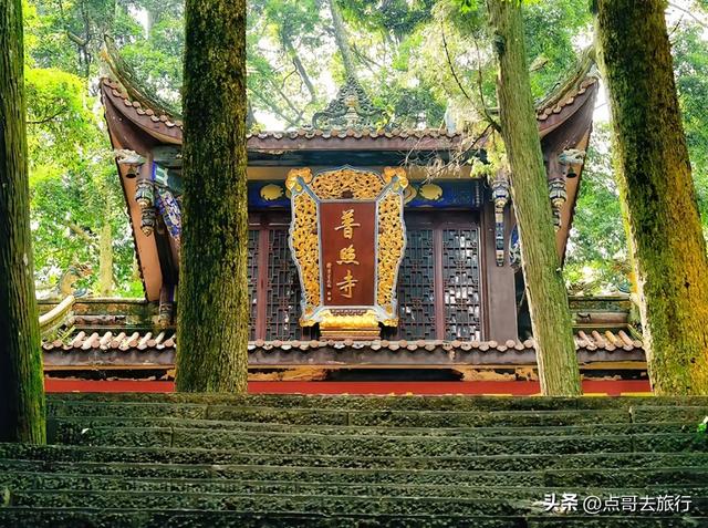 成都周边可乘凉的寺庙，占据绝对优势，25度左右的夏天，不要门票
