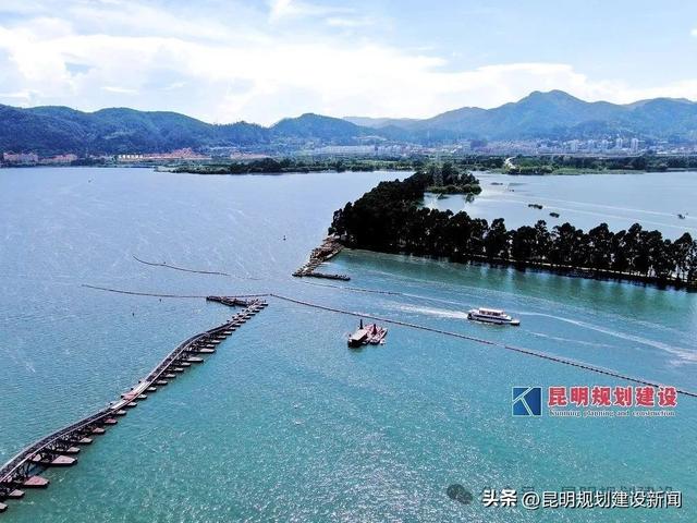 滇池草海第三座浮桥预计9月下旬建成！