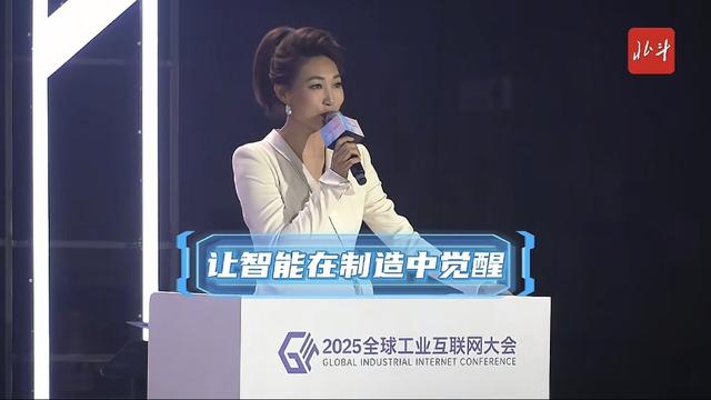 李梓萌回家乡沈阳主持2025全球工业互联网大会，扎高马尾气质很好