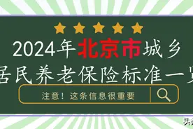 2024年北京市：城乡居民养老保险交多少?领多少？多长回本？图片