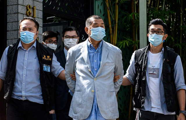 503:9，欧洲议会压倒性投票通过，让中国释放黎智英	，中方回应