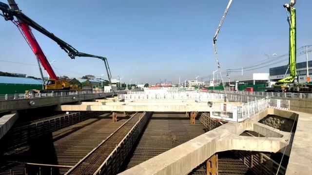 国内单体最长 两层双岛四线 上海市域铁路嘉闵线丰茂路站初具雏形