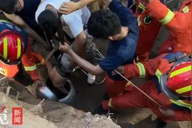 衡水3岁男童不慎坠入村中深井，声音逐渐微弱，身体瘦小的他头朝下被送入15米深处图片